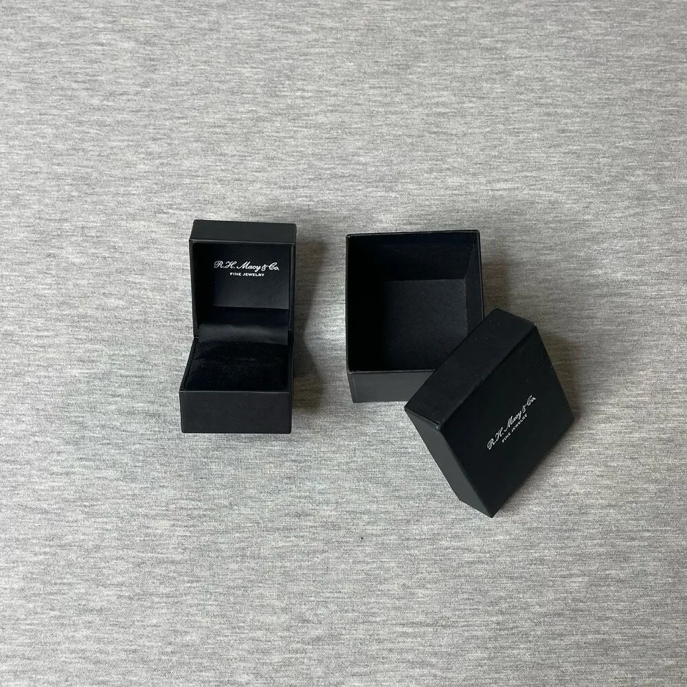 Macy’s 2.5” x 2.5” Ring Jewelry Gift Box 2 PCS. Set